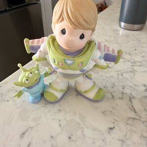 Precious Moments Buzz Lightyear Hand Painted Porcelain Figurine - White and Blue